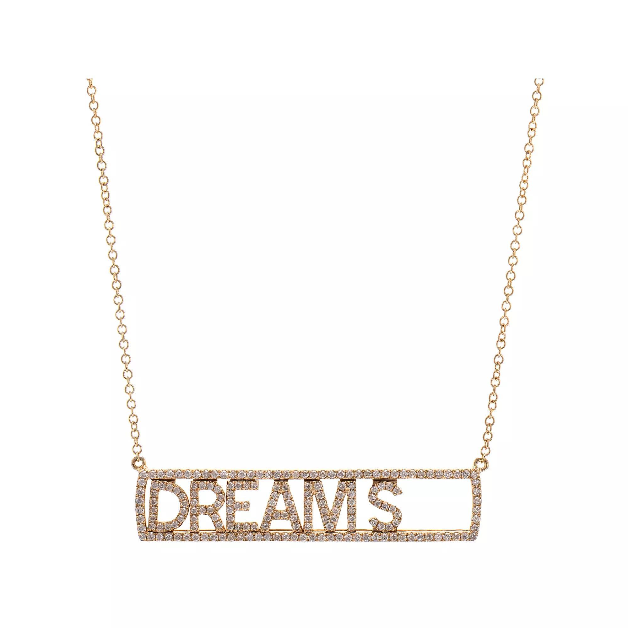 Luxle 14k Gold 1/2 Carat T.W. Diamond "Dreams" Necklace, Women's Product Image