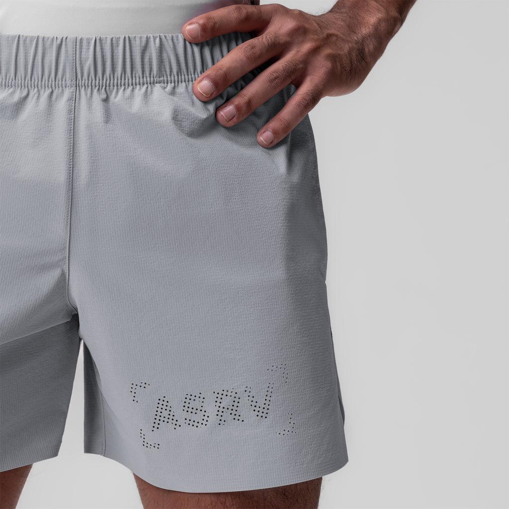 0737. Ripstop 6" Perforated Short - Slate Grey Product Image