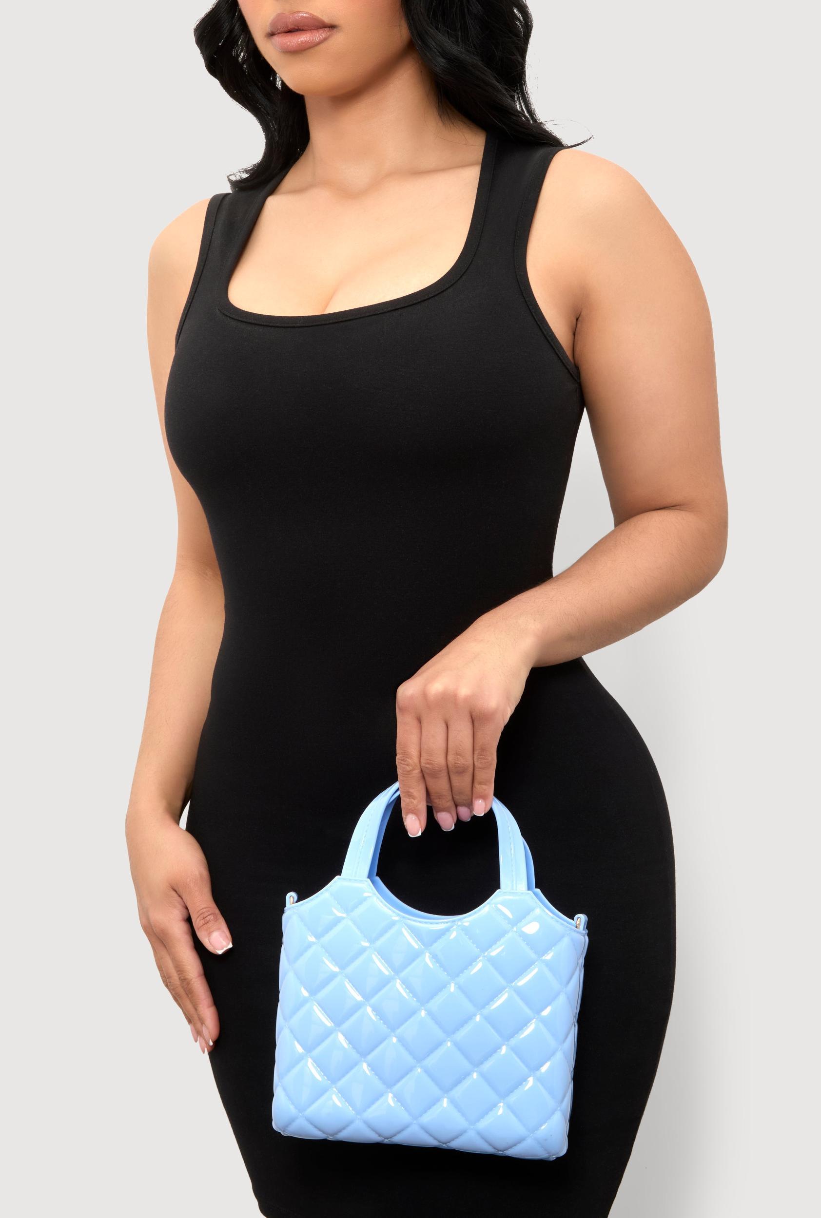 Jelly Quilted Convertible Handbag Female Product Image