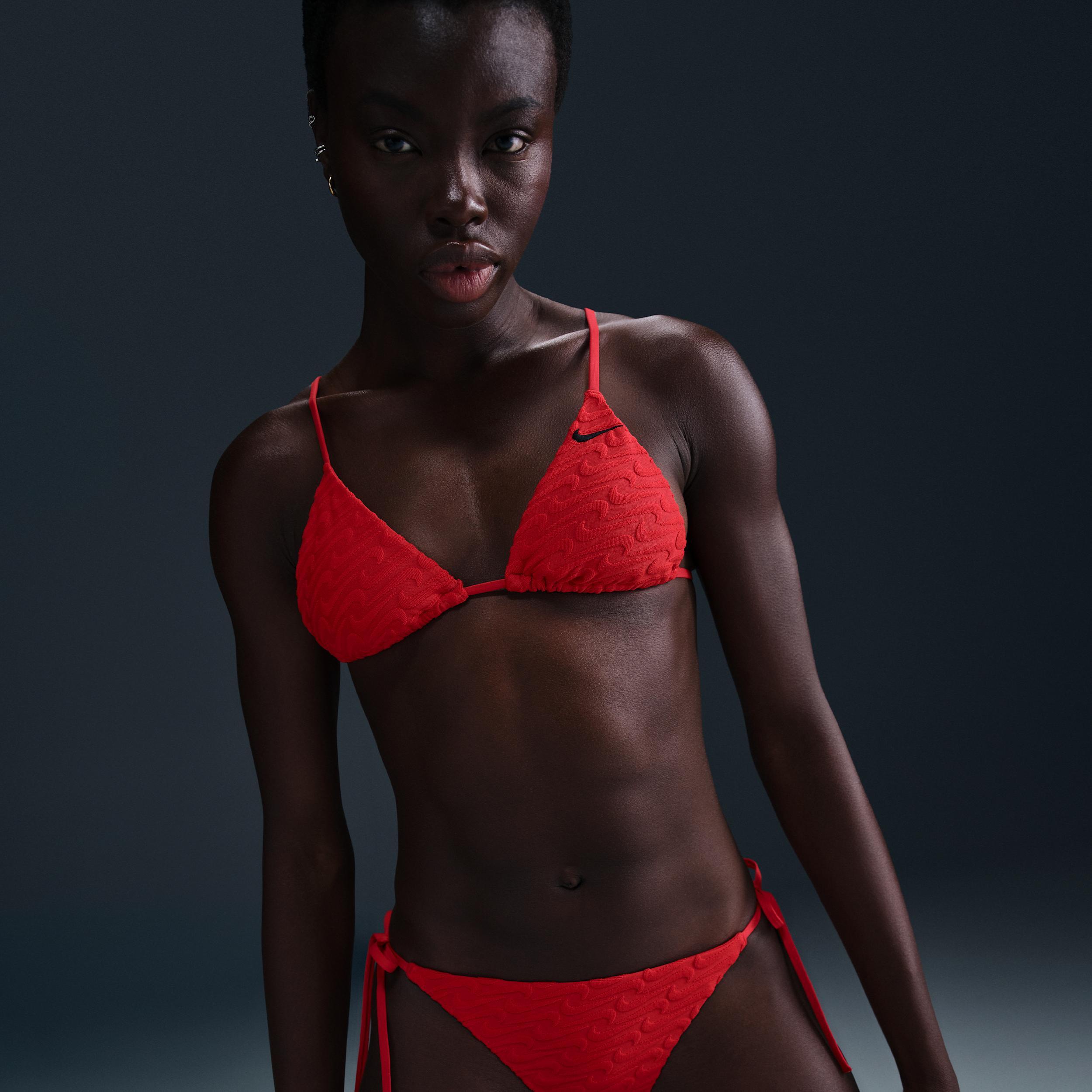 Nike Women's Swim Swoosh Link Terry Tie-String Bikini Bottom Product Image