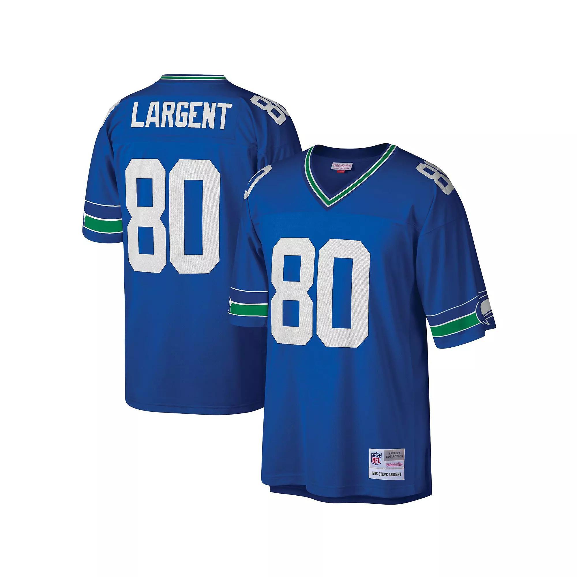 Mens Mitchell & Ness Steve Largent Royal Seattle Seahawks Legacy Replica Jersey Product Image