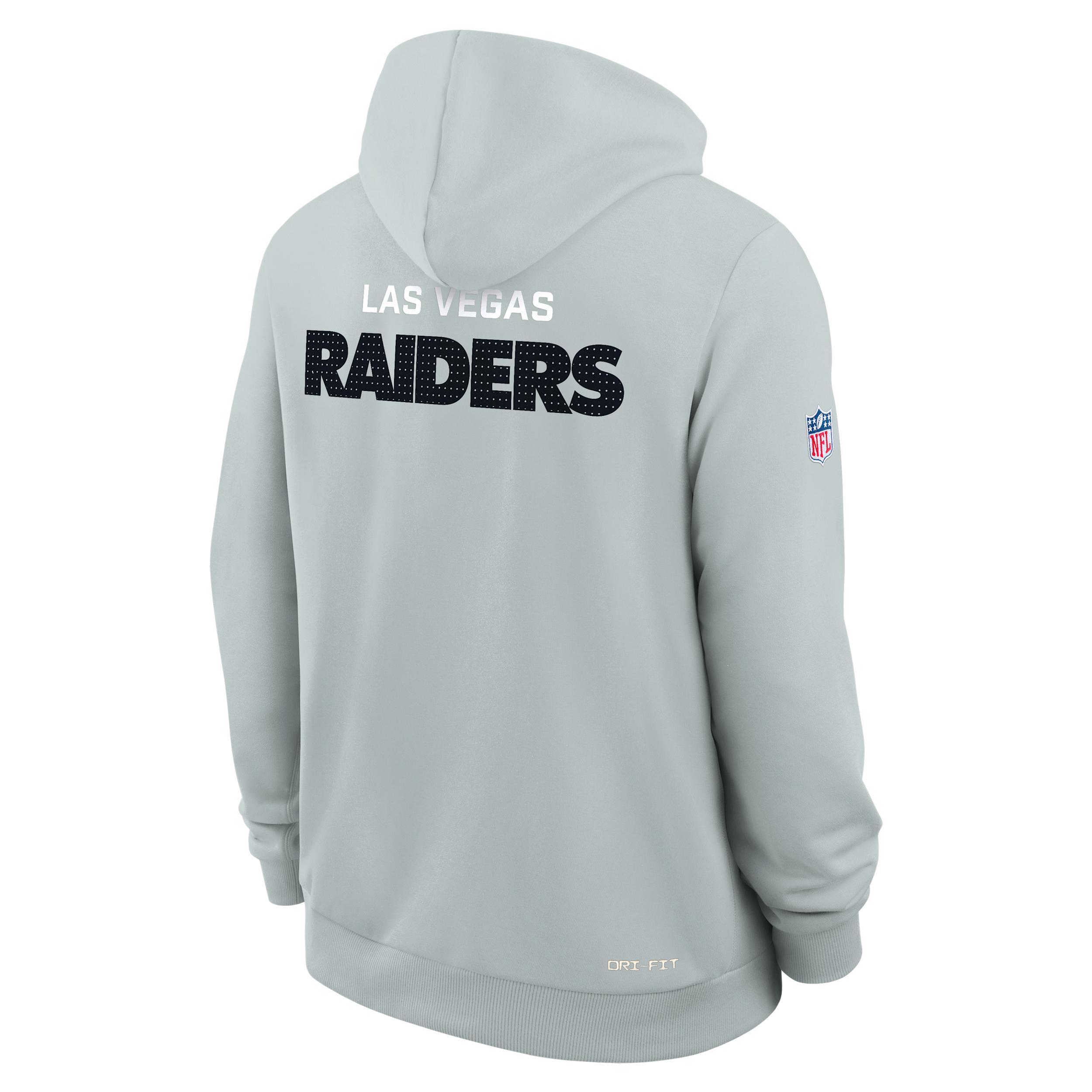 Las Vegas Raiders Initial Home Sideline Men's Nike Dri-FIT NFL Pullover Hoodie Product Image