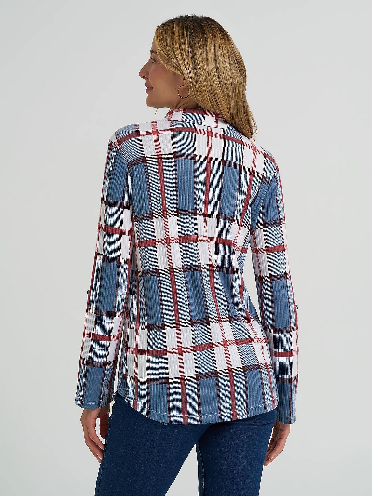 Women's Double Pocket Plaid Button Down Shirt | Women's Tops & Tees | Lee® Product Image