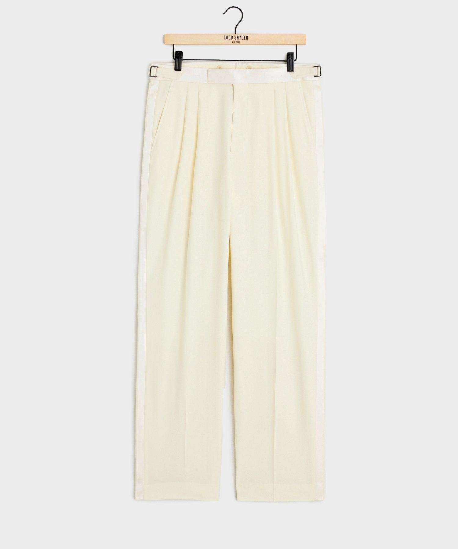Italian Wool Relaxed Tuxedo Trouser Product Image