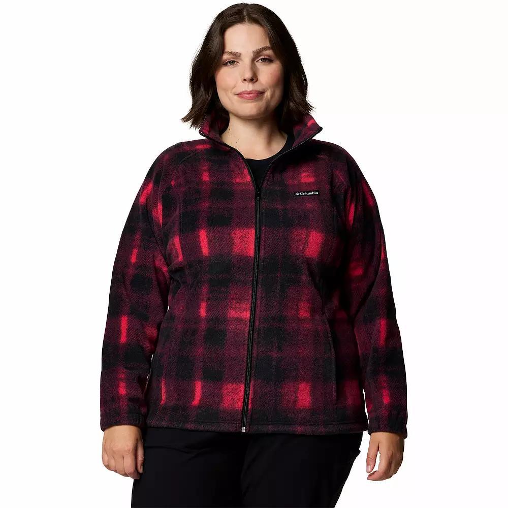 Plus Size Columbia Benton Springs™ Floral Print Jacket, Women's, Size: 1XL, Daredevil Omblur Tonal Product Image