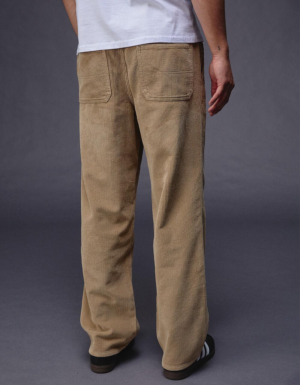 RSQ Mens Washed Straight Fit Corduroy Pants - HONEY Product Image
