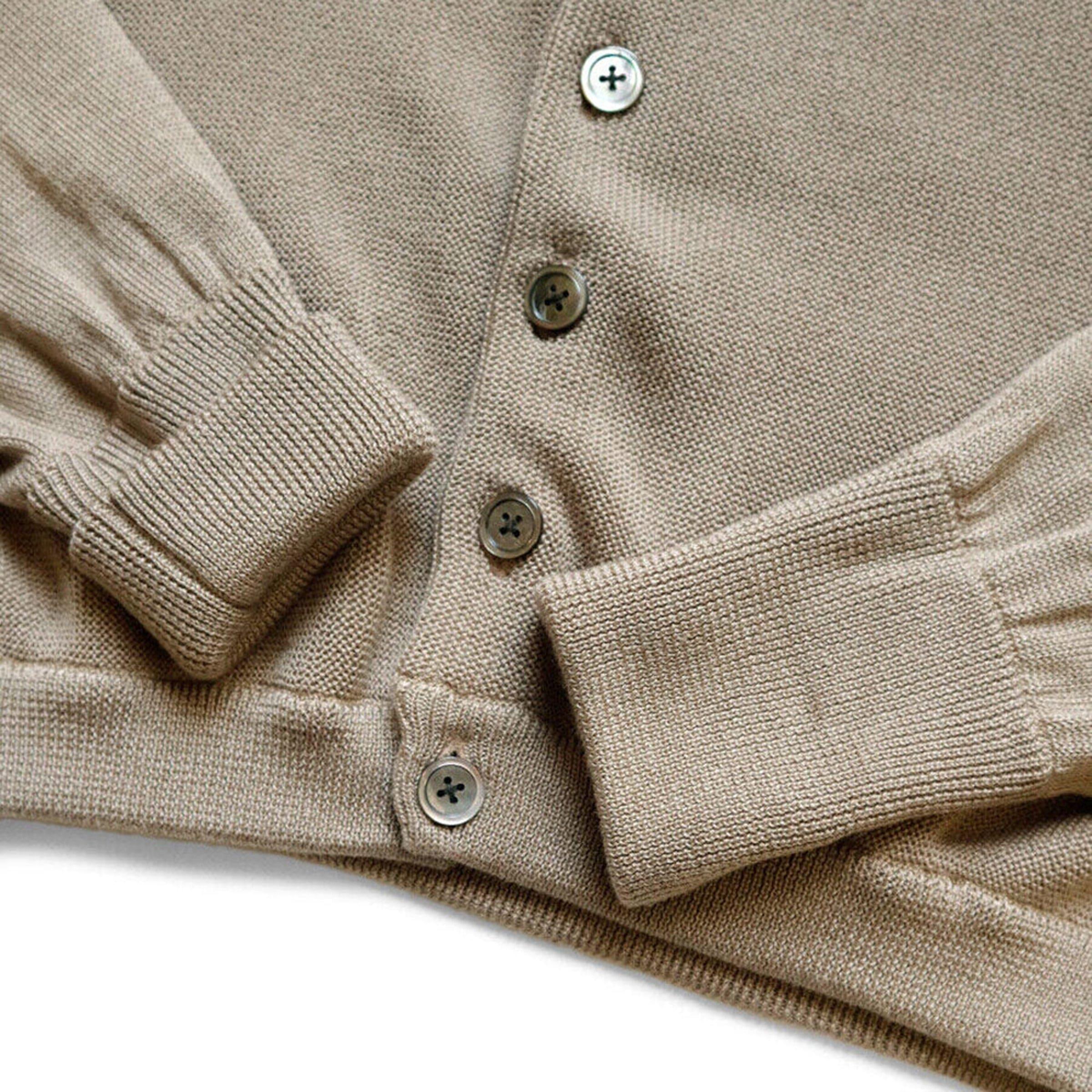 10G ECO KNIT ELBOW-CONEYBOWY SHORT CARDIGAN Product Image