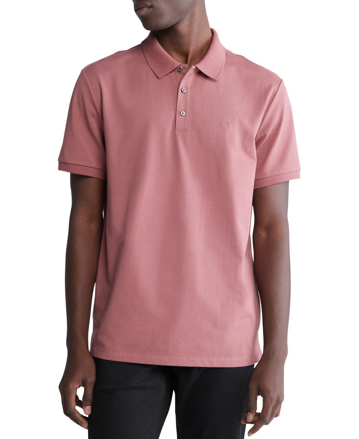 Calvin Klein Short Sleeve Classic Fit Smooth Polo Shirt Product Image