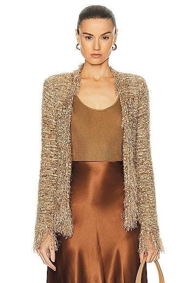 Azure Fuzzy Cardigan Blazer Product Image