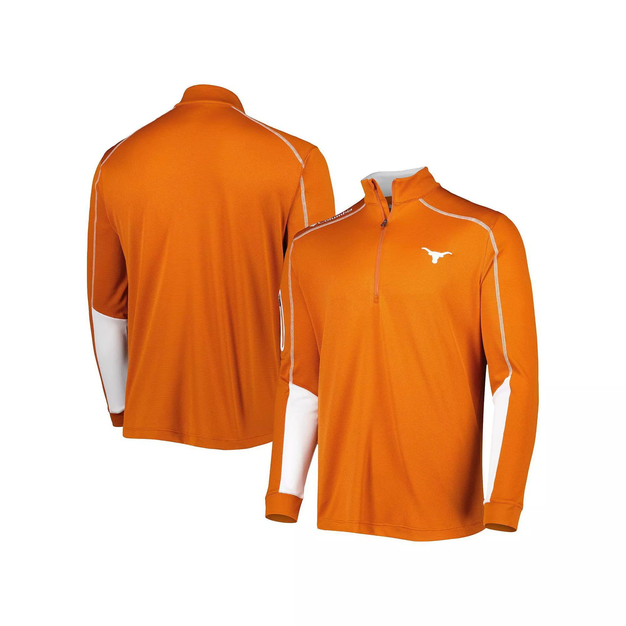 Men's Columbia Texas Orange Texas Longhorns Shotgun 2.0 Omni-Wick Quarter-Zip Jacket, Size: XL, Team Product Image