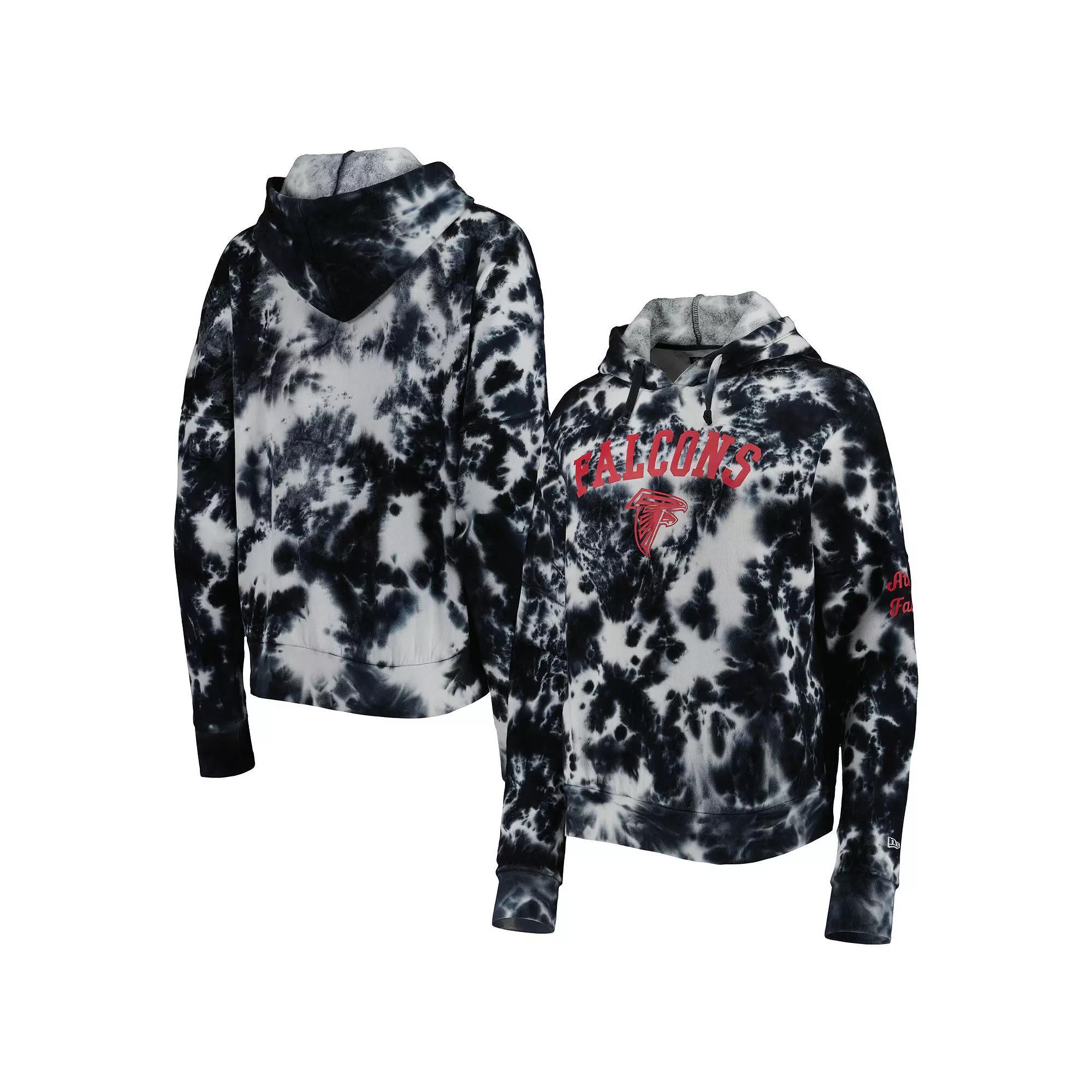 Women's New Era Black Atlanta Falcons Cloud Dye Fleece Pullover Hoodie, Size: XS Product Image