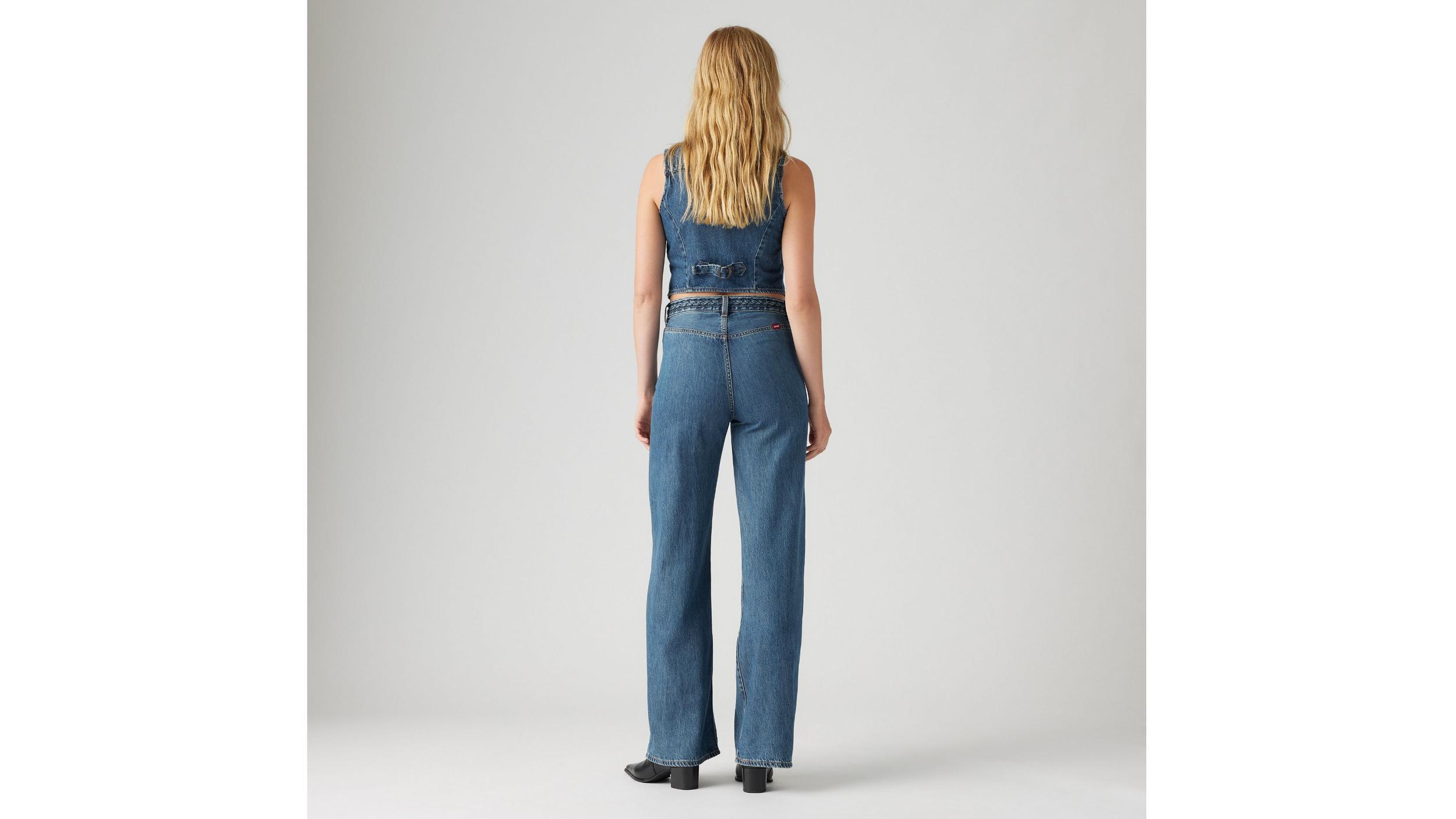 Ribcage Wide Leg Braided Women's Jeans Product Image