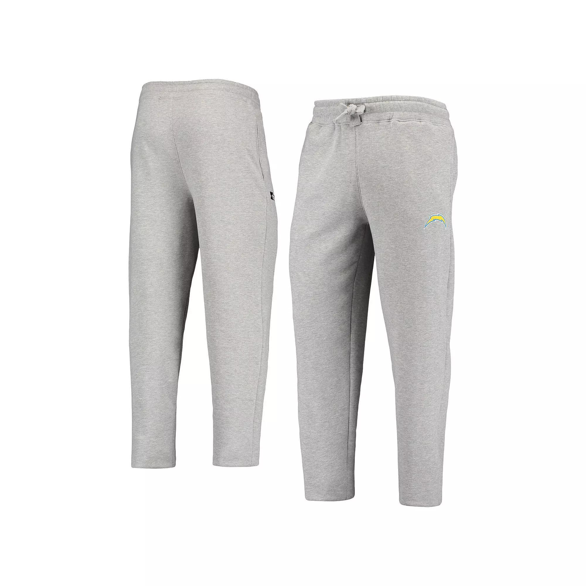 Mens Gray Los Angeles Chargers Starter Option Run Sweatpants Product Image