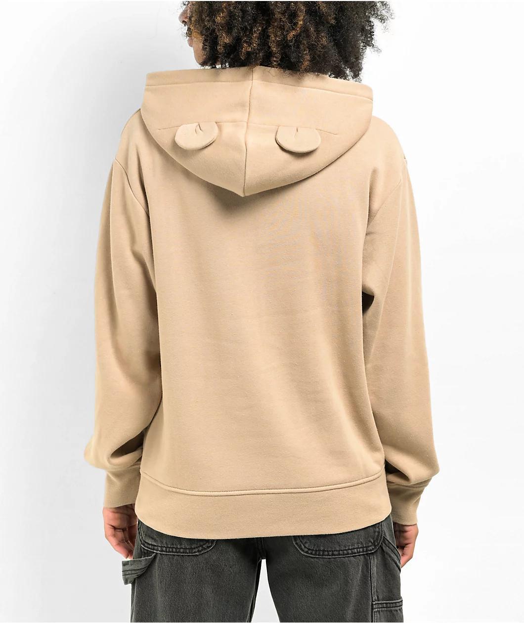 A.LAB Stitches Bear Tan Hoodie Product Image