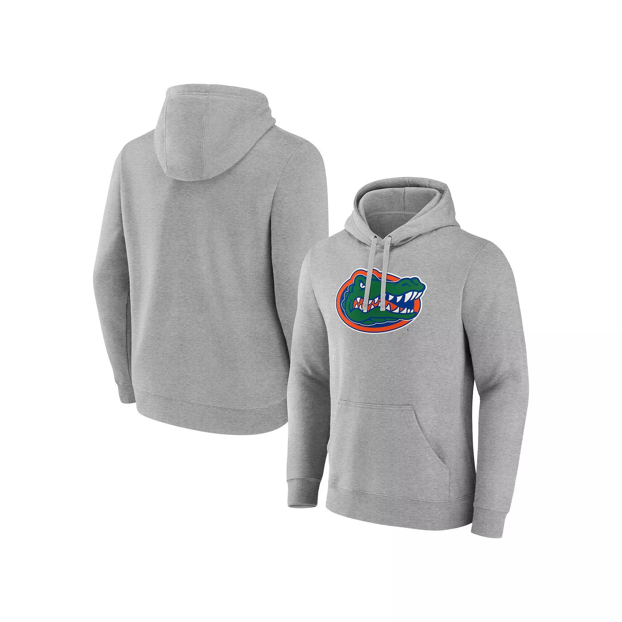 Men's Fanatics  Gray Florida Gators Primary Logo Pullover Hoodie, Size: 2XL, Grey Product Image