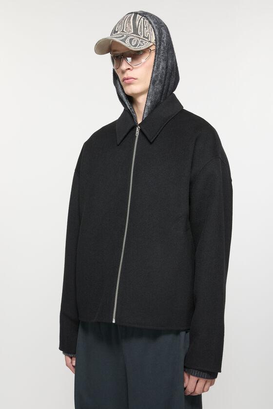 Wool zipper jacket Product Image