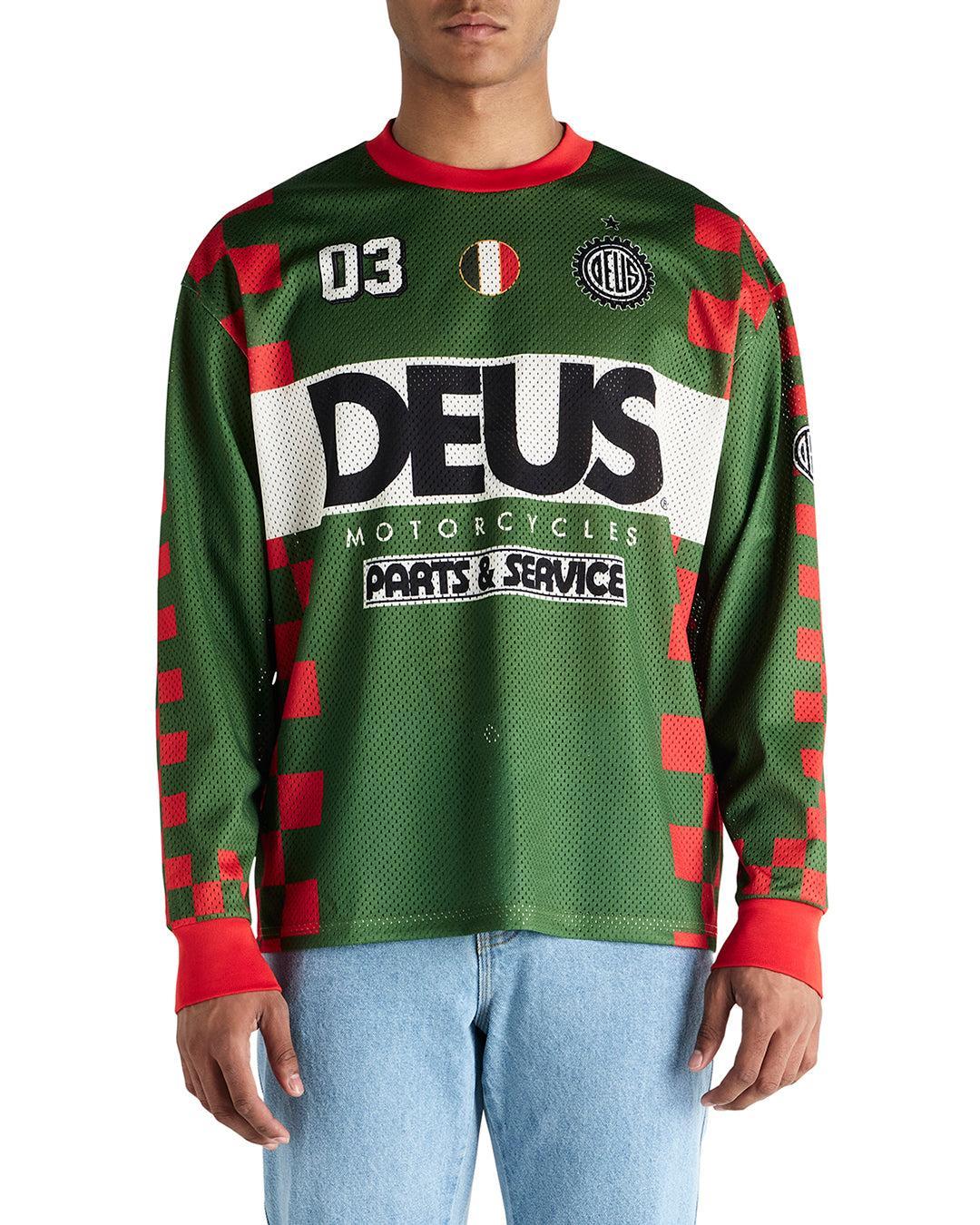 Overlap Moto Jersey - Green Bee Product Image