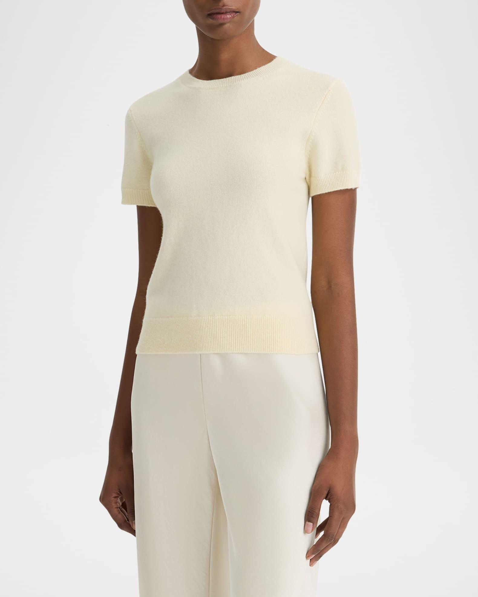 Short-Sleeve Cashmere-Blend Tee Product Image