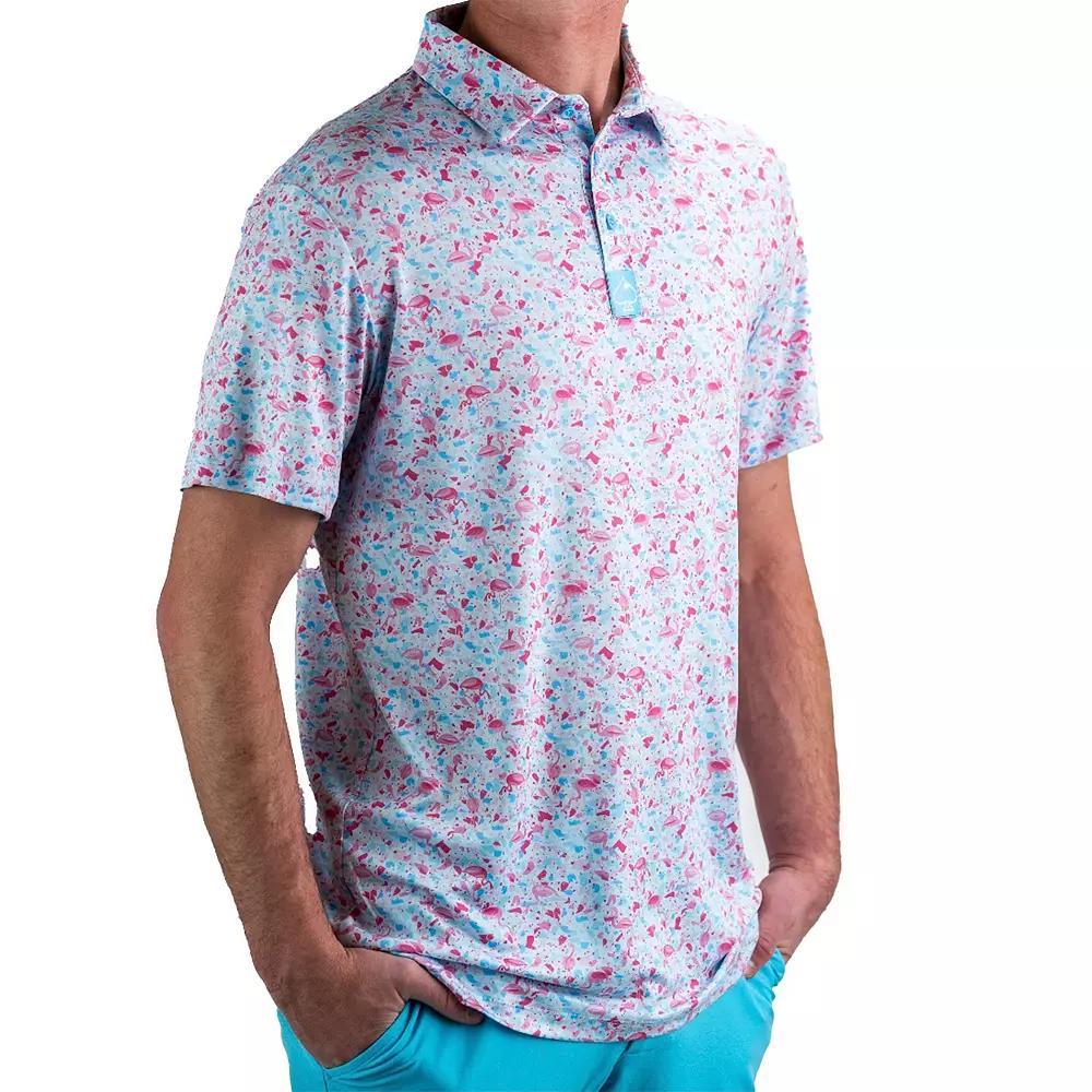 Pins and Aces Men's Golf Polo, Size: Medium, Light Blue Product Image