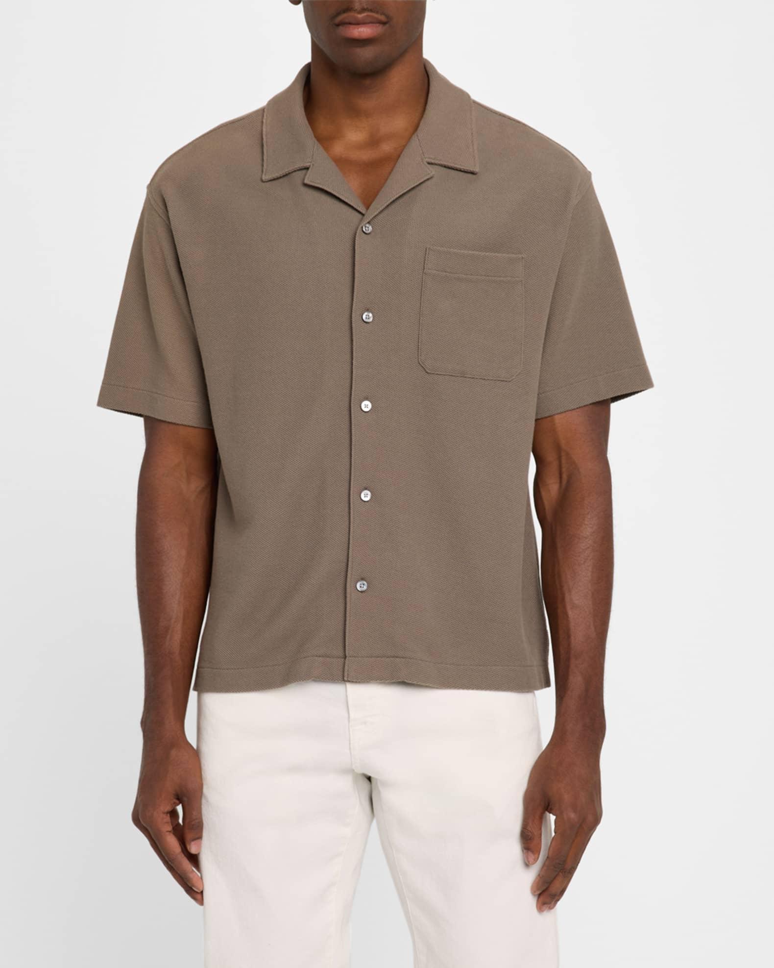 Men's Relaxed Jacquard Camp Shirt Product Image