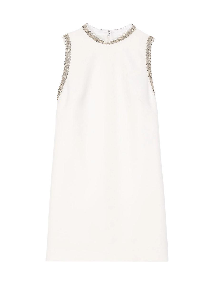 Womens Mini Dress with Rhinestone Details Product Image