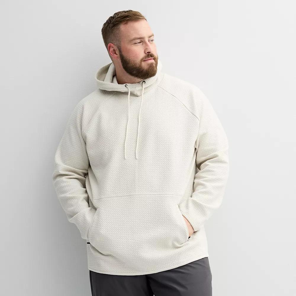 Big & Tall FLX Textured Hoodie, Men's, Size: 3XB, Red Wind Product Image