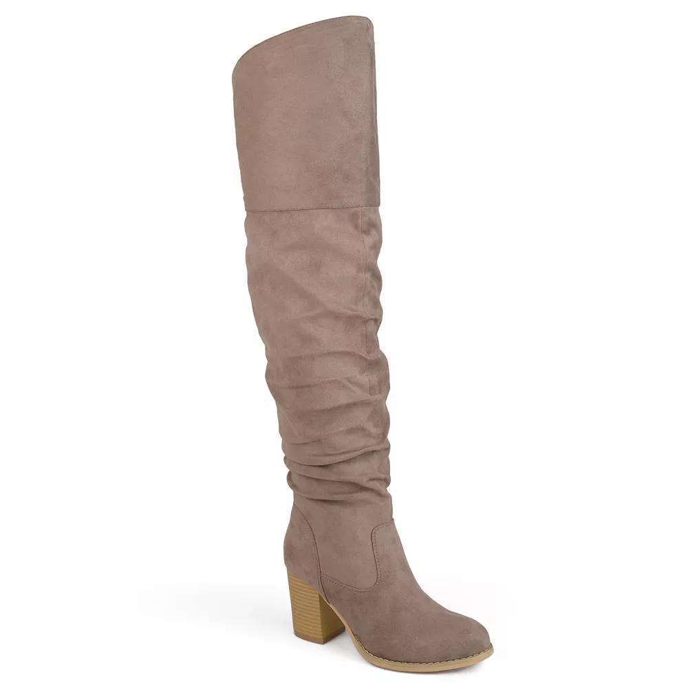 Journee Langly Women's Wedge Knee High Boots, Girl's, Size: 9 Wc Product Image