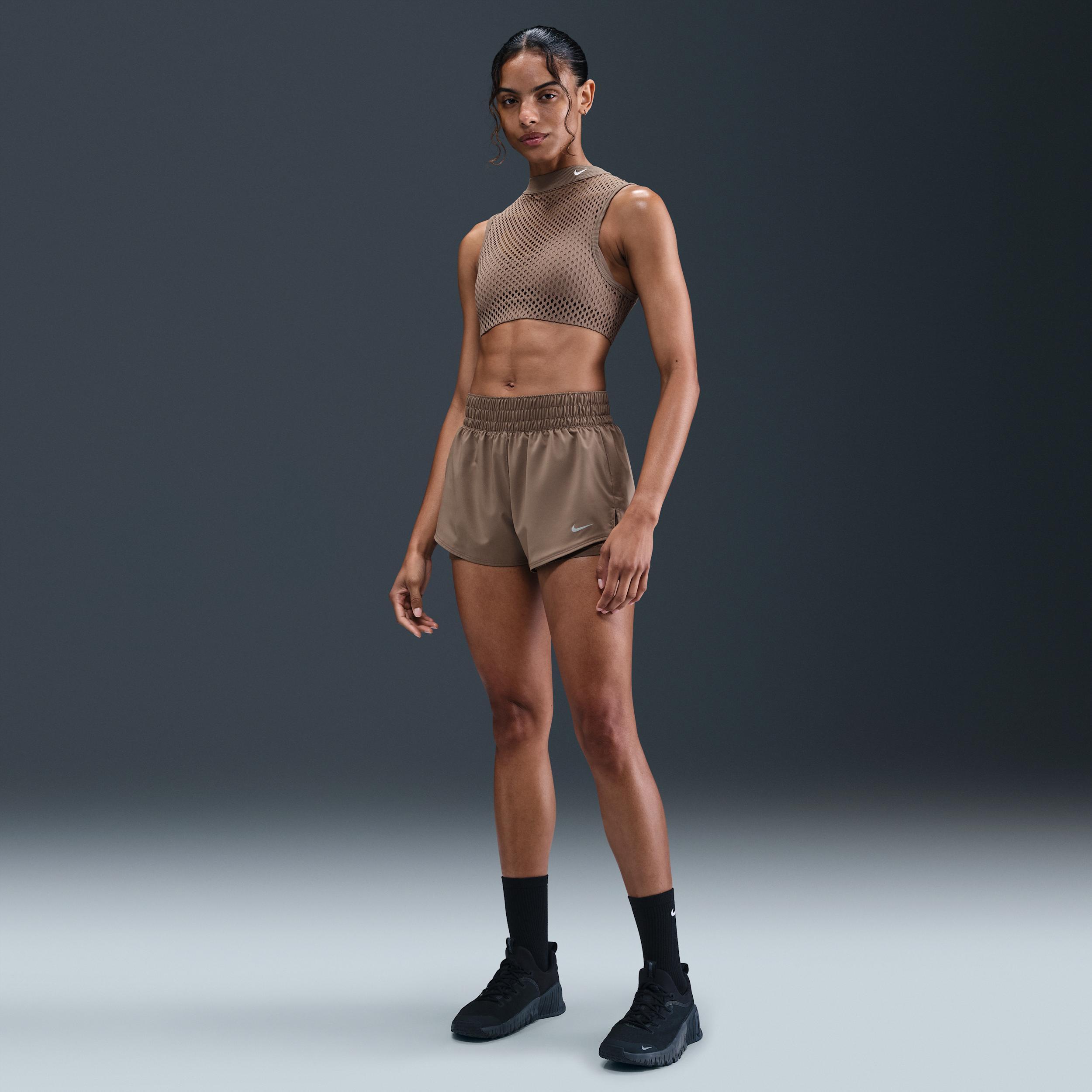 Nike Indy Light Support Net Sports Bra Womens at Urban Outfitters Product Image