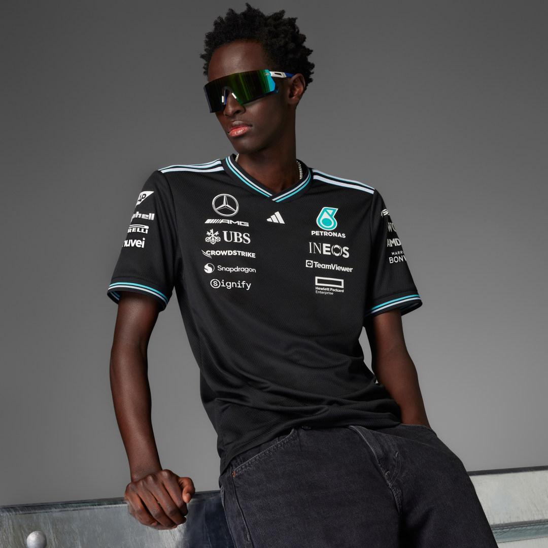 adidas MERCEDES - AMG PETRONAS FORMULA ONE TEAM DRIVER JERSEY AUTHENTIC White L Mens Product Image
