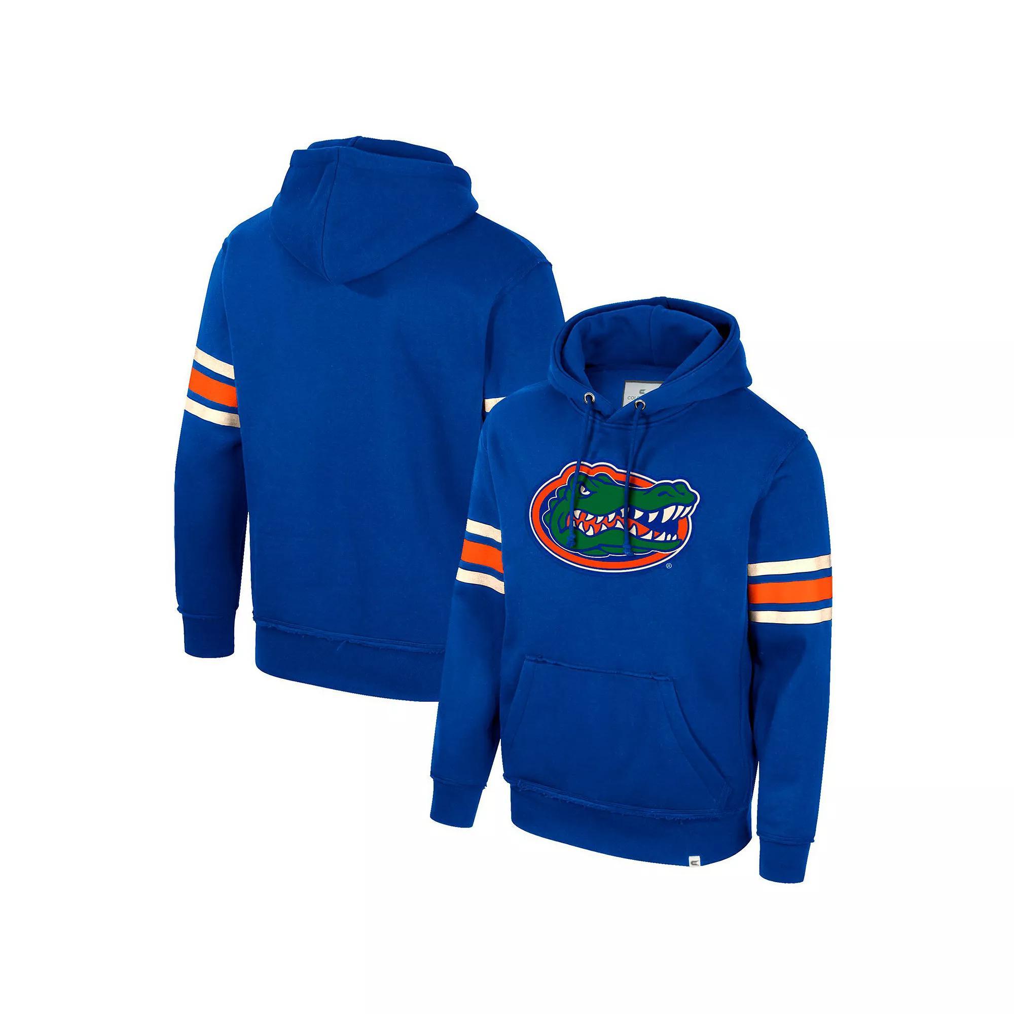 Mens Colosseum Royal Florida Gators Saluting Pullover Hoodie Product Image