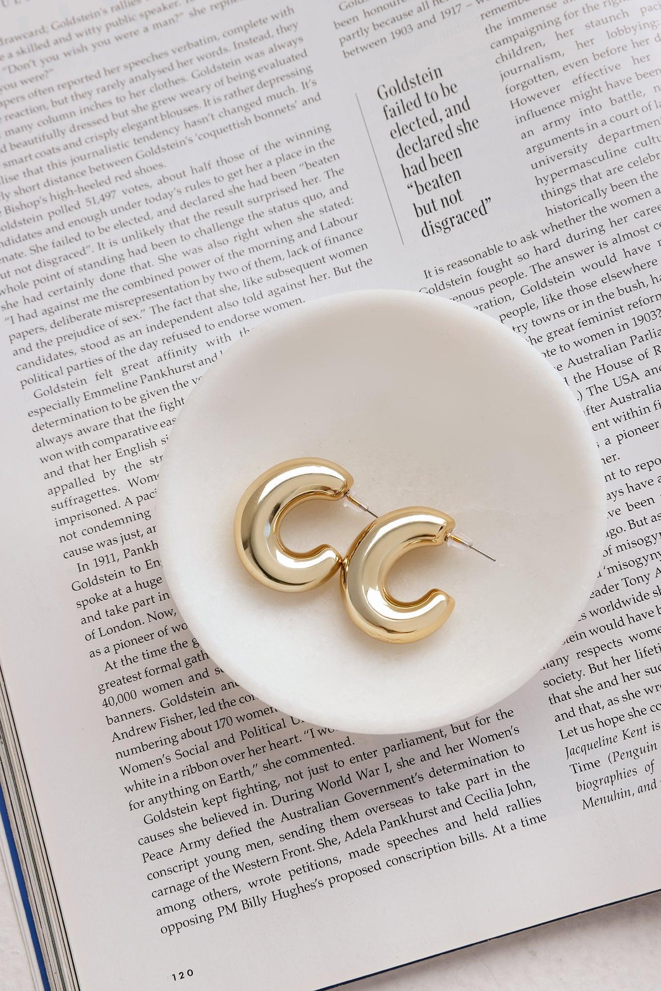 Stylists Pick Earrings Gold Product Image