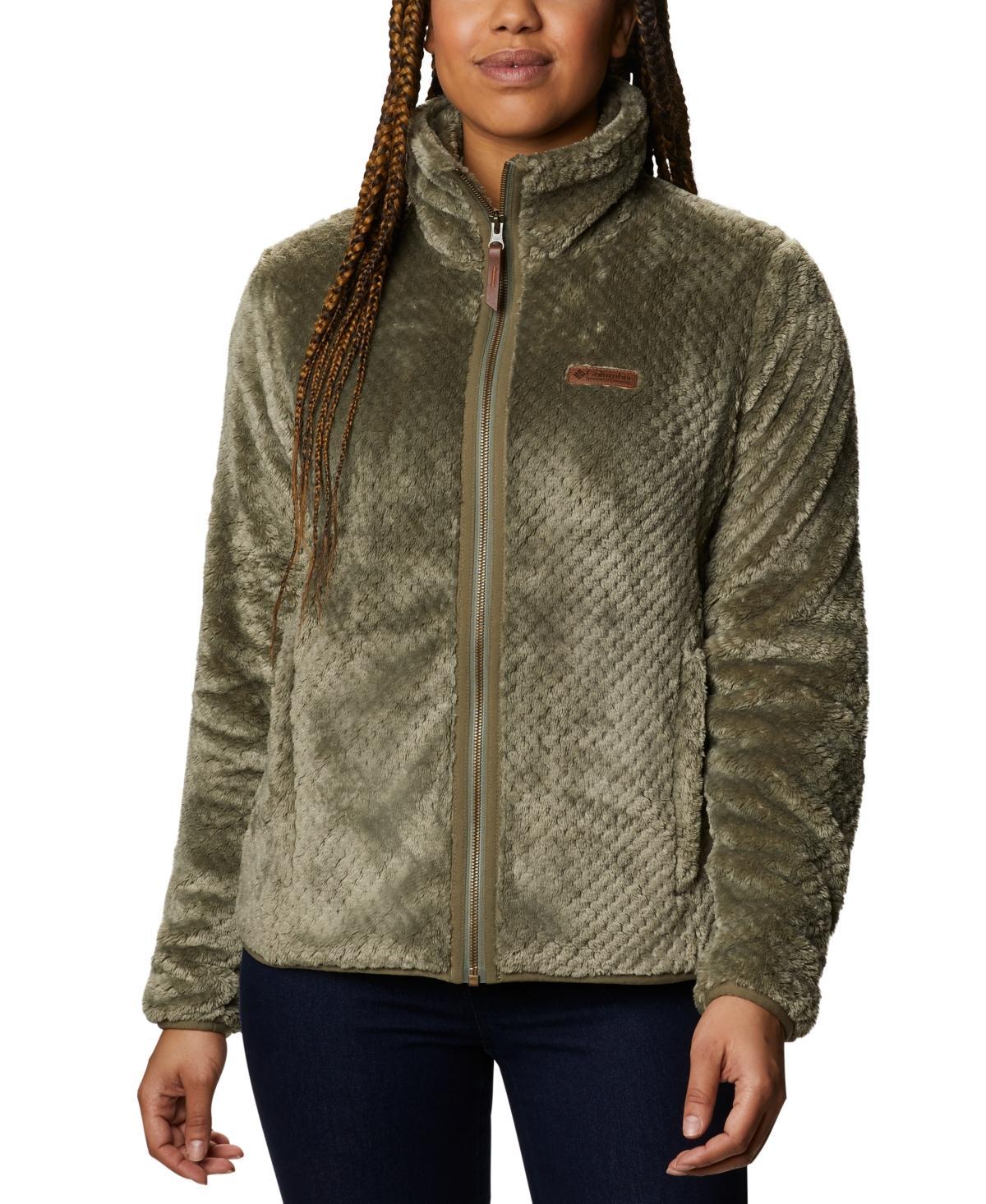 Women's Columbia Fireside Sherpa Fleece Jacket, Size: XXL, Chalk Product Image
