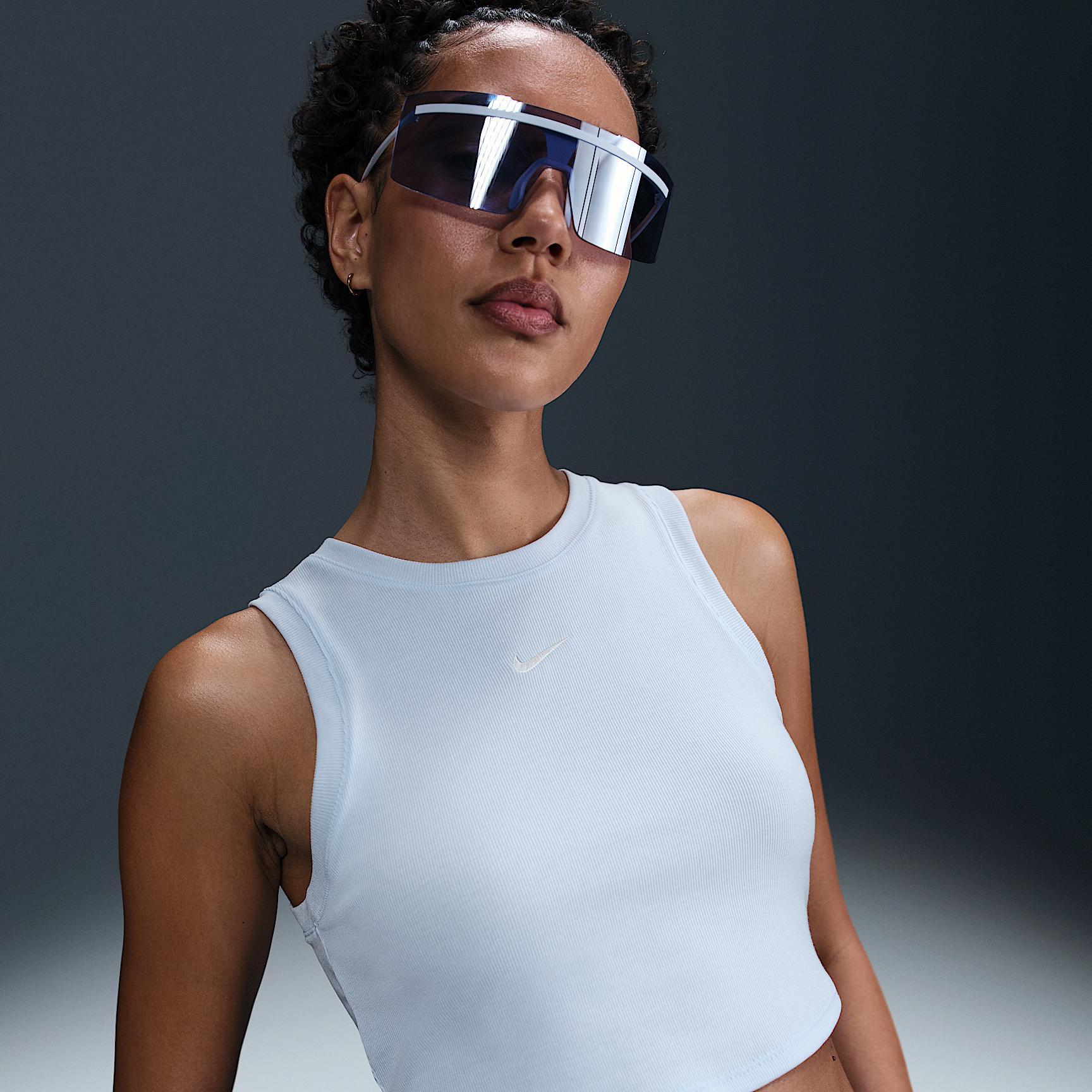 Nike Sportswear Chill Knit Women's Tight Cropped Mini-Rib Tank Top Product Image