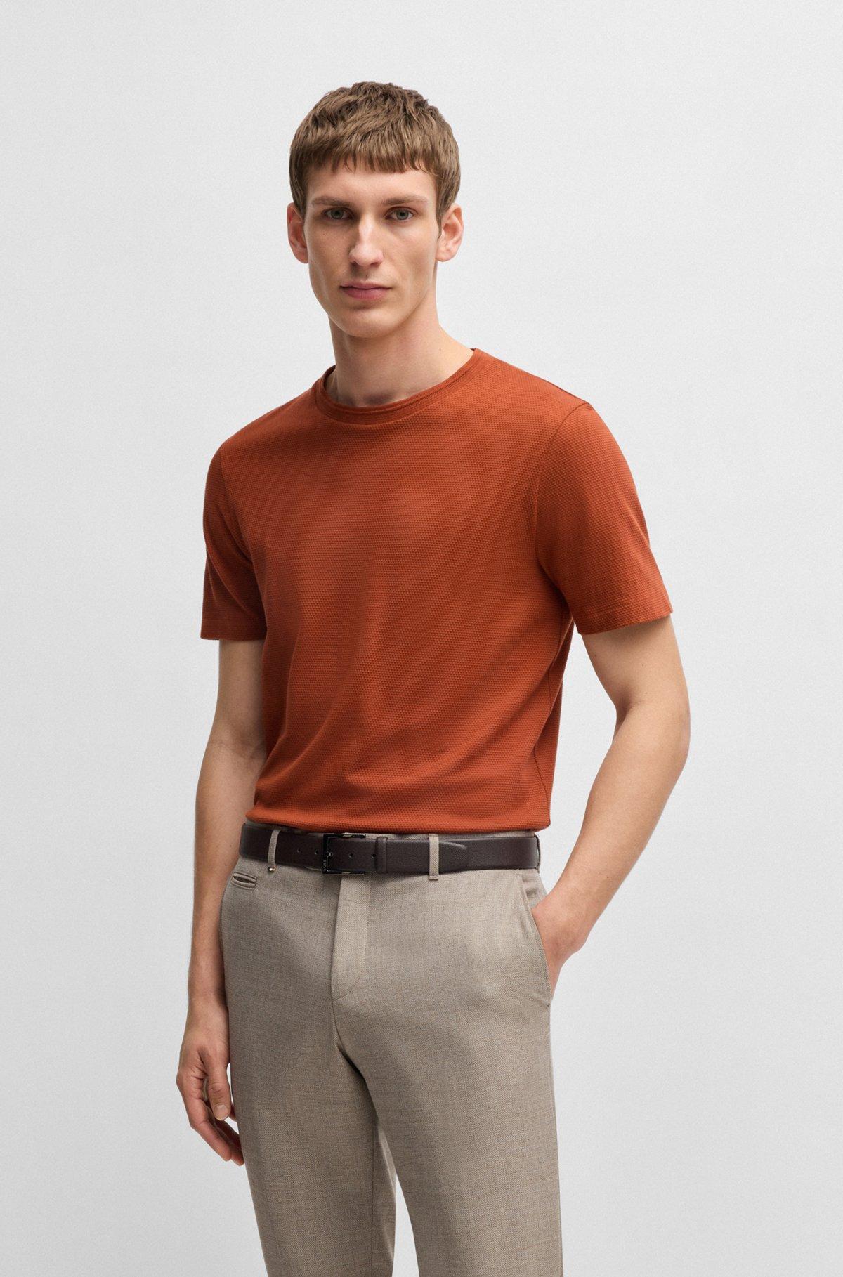  T-shirt with bubble-jacquard structure Product Image