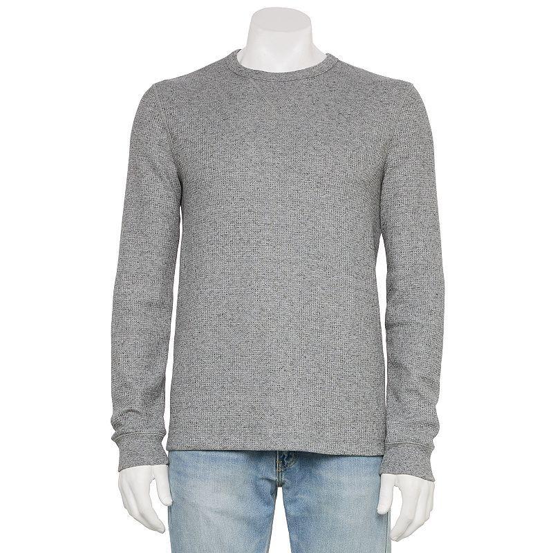 Men's Sonoma Goods For Life® The Essential Waffle Thermal Tee, Size: Small, Grey Grey Product Image