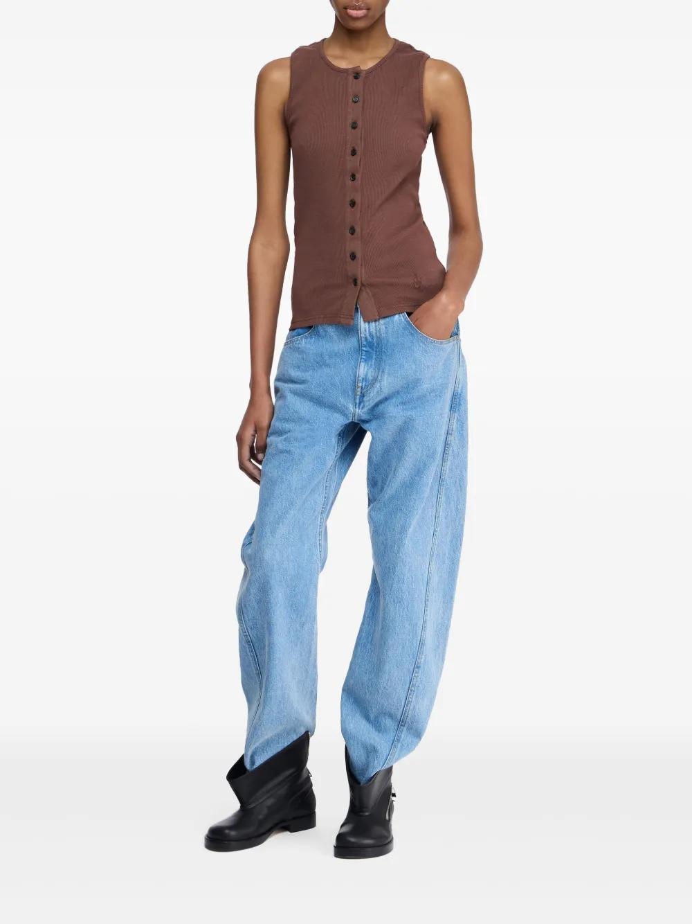 fine-ribbed tank top Product Image