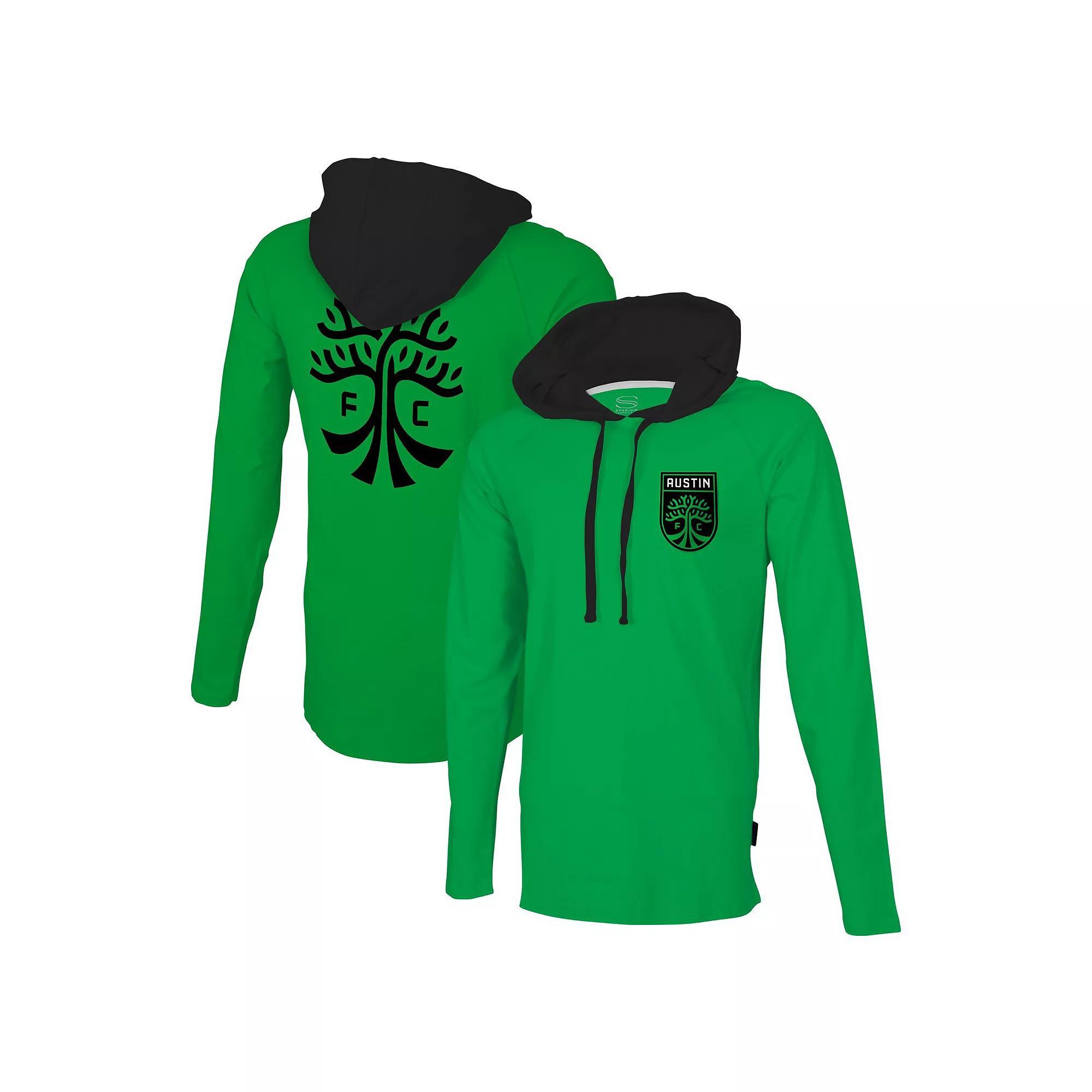 Men's Stadium Essentials Green Austin FC Tradition Raglan Hoodie Long Sleeve T-Shirt, Size: XL, Afc Green Product Image