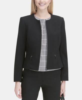 Calvin Klein Collarless Blazer Product Image
