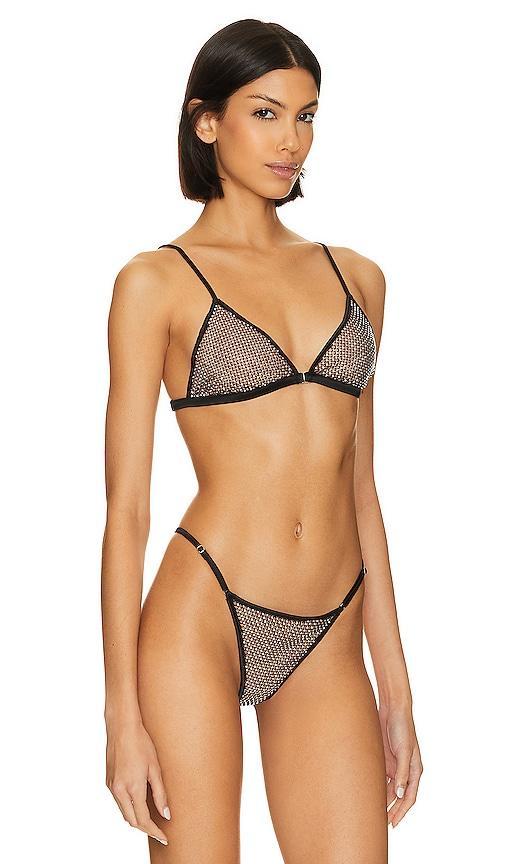 Rhinestone Fishnet Triangle Bra fleur du mal Product Image