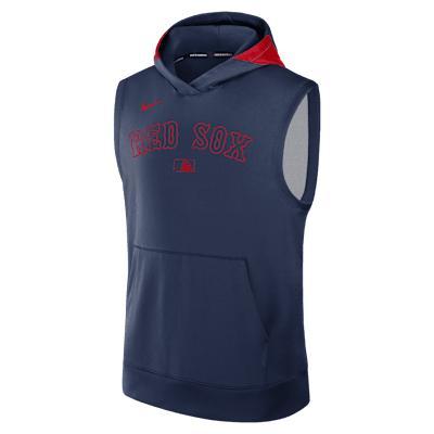 Atlanta Braves Authentic Collection Menâs Nike Men's Dri-FIT MLB Sleeveless Pullover Hoodie Product Image