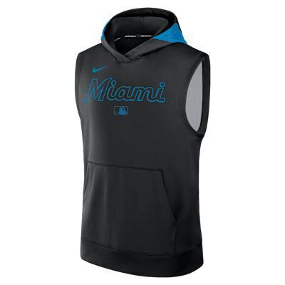 Colorado Rockies Authentic Collection Menâs Nike Men's Dri-FIT MLB Sleeveless Pullover Hoodie Product Image
