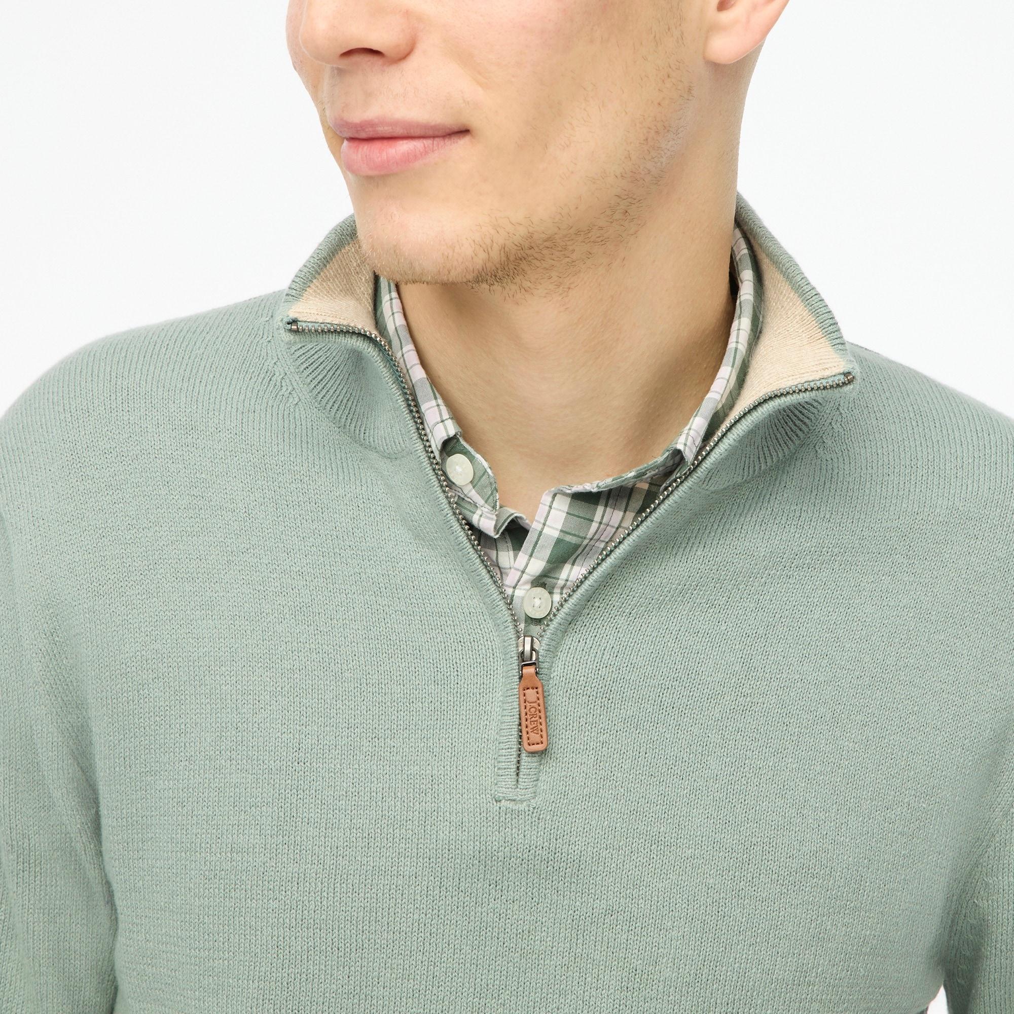 Cotton half-zip sweater Product Image