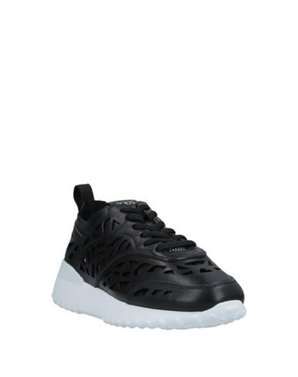 TOD'S Panelled Lace-up Sneakers In Black Product Image