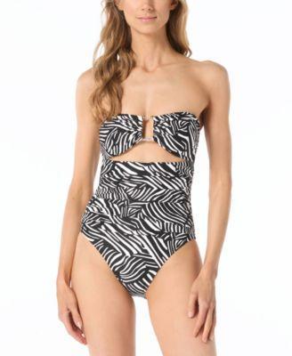 Michael Michael Kors Womens Bandeau One-Piece Swimsuit Product Image