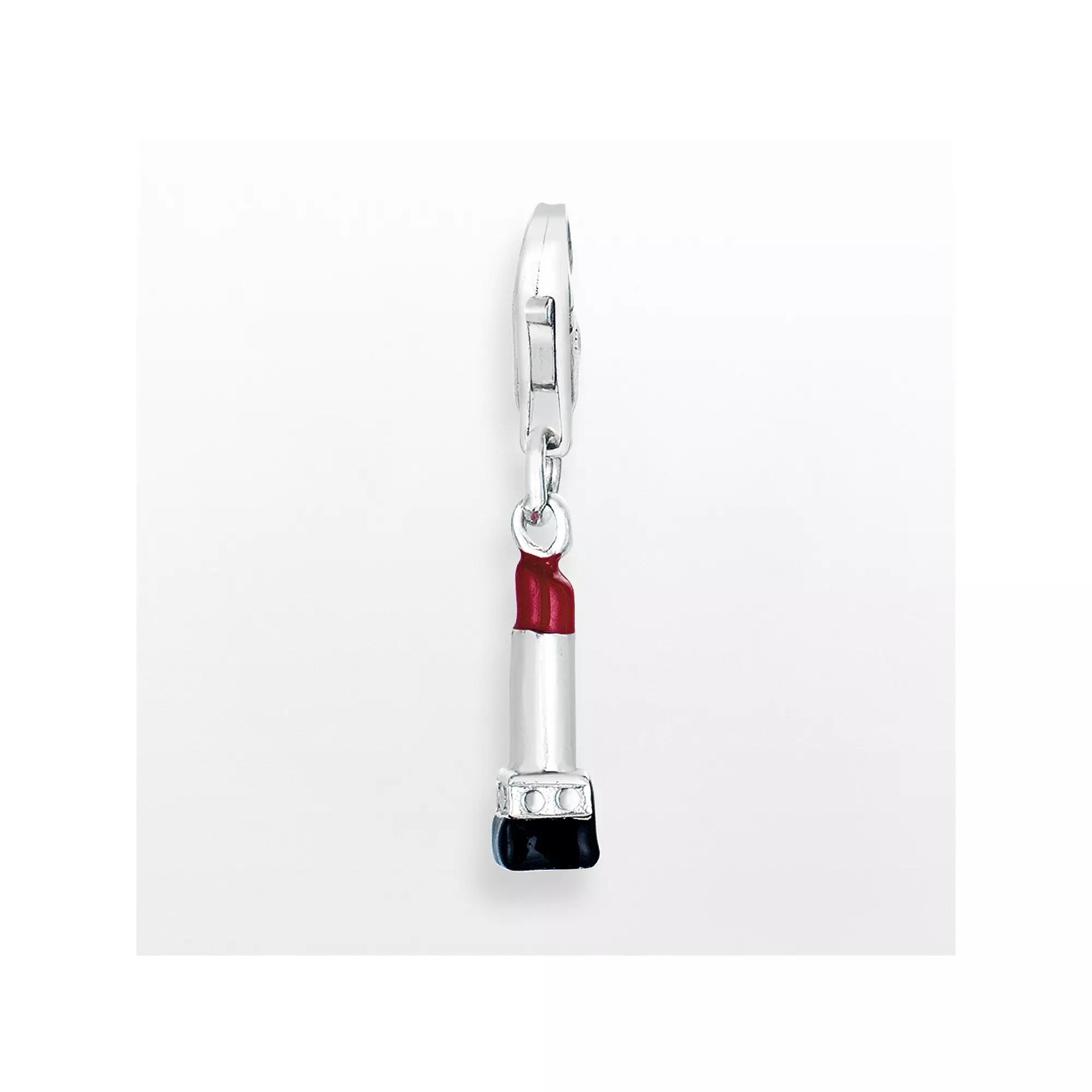 Sterling Silver Lipstick Charm, Women's Product Image
