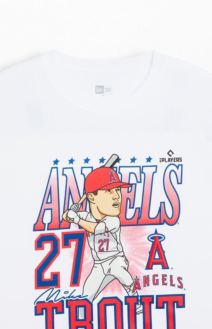 New Era Men's LA Angels Trout Caricature T-Shirt Product Image
