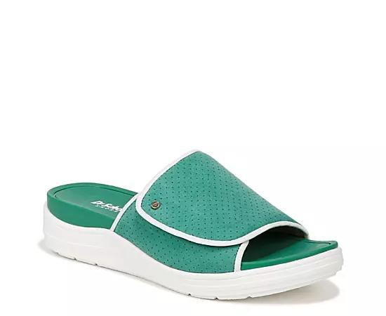 Dr. Scholl's Time Off Set Slide Sandal (Court Microfiber) Women's Sandals Product Image