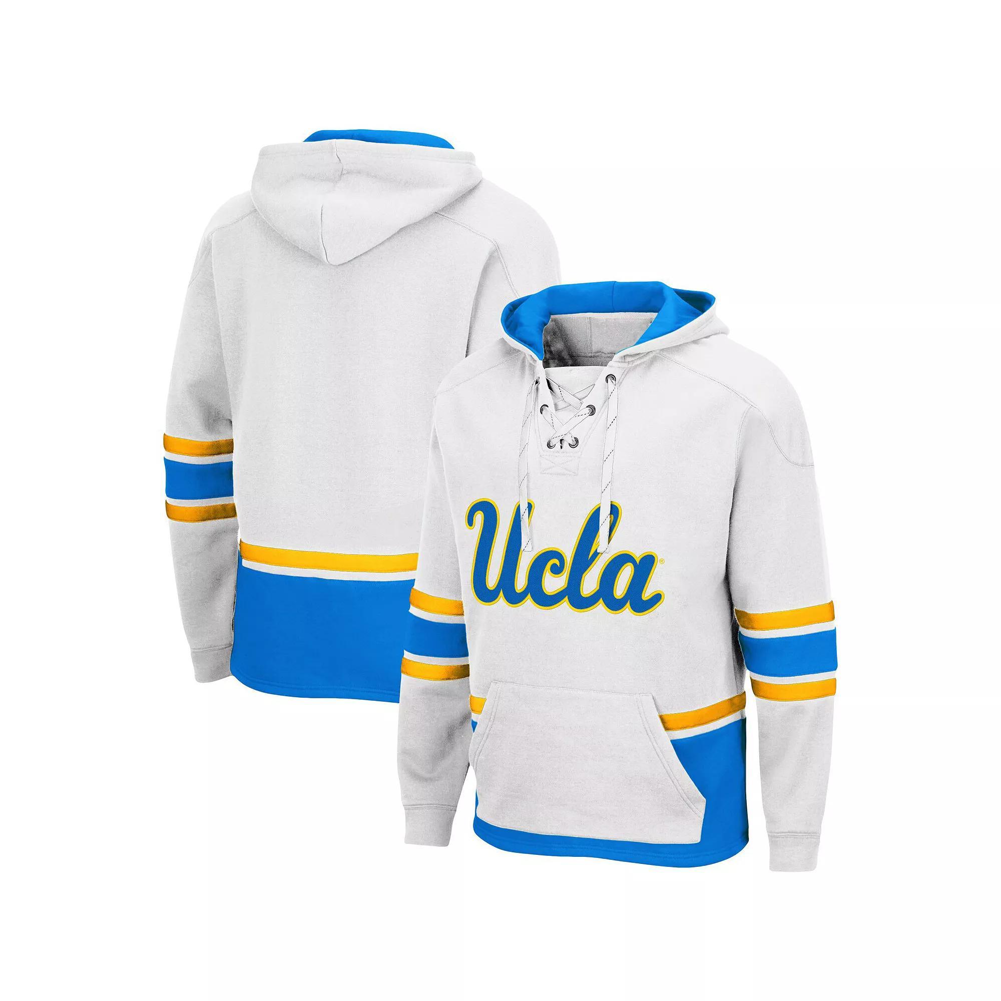 Men's Colosseum White UCLA Bruins Lace Up 3.0 Pullover Hoodie, Size: Small Product Image