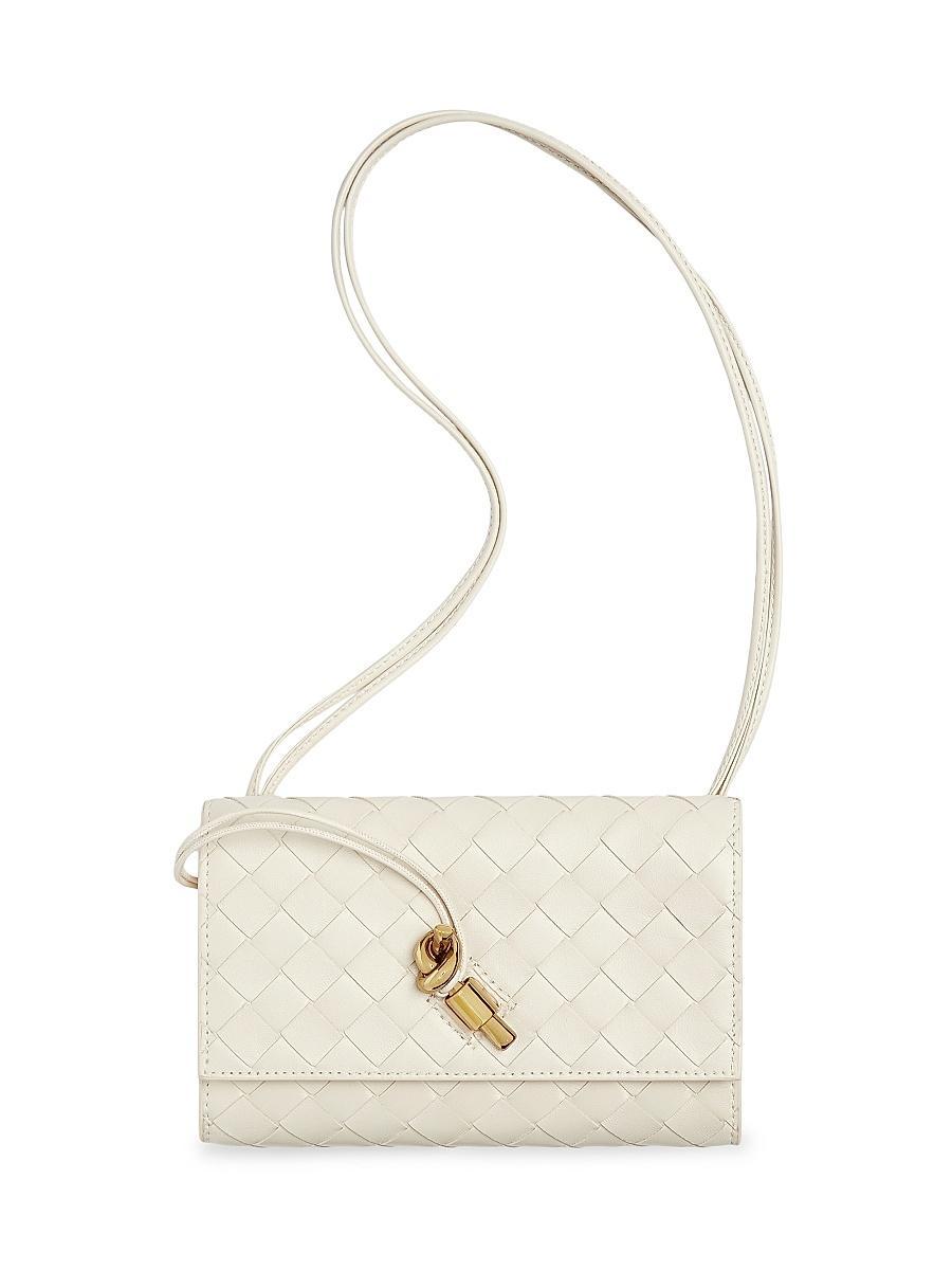 Womens Andiamo Intrecciato Leather Shoulder Bag Product Image