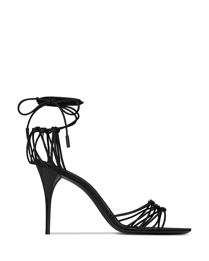 Saint Laurent Womens Babylone Sandals in Smooth Leather Product Image